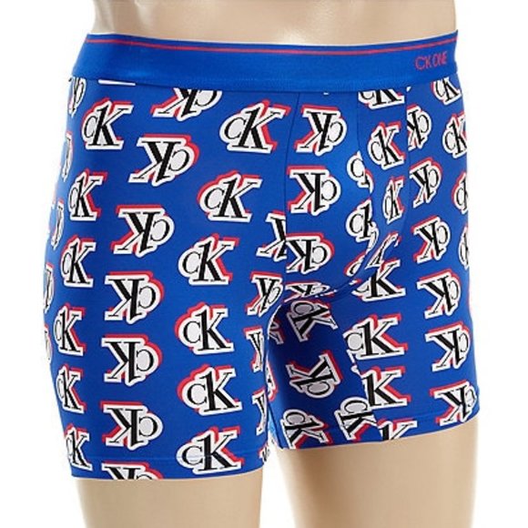 CK One Logo Boxer Briefs with 9” Inseam - Picture 1 of 2